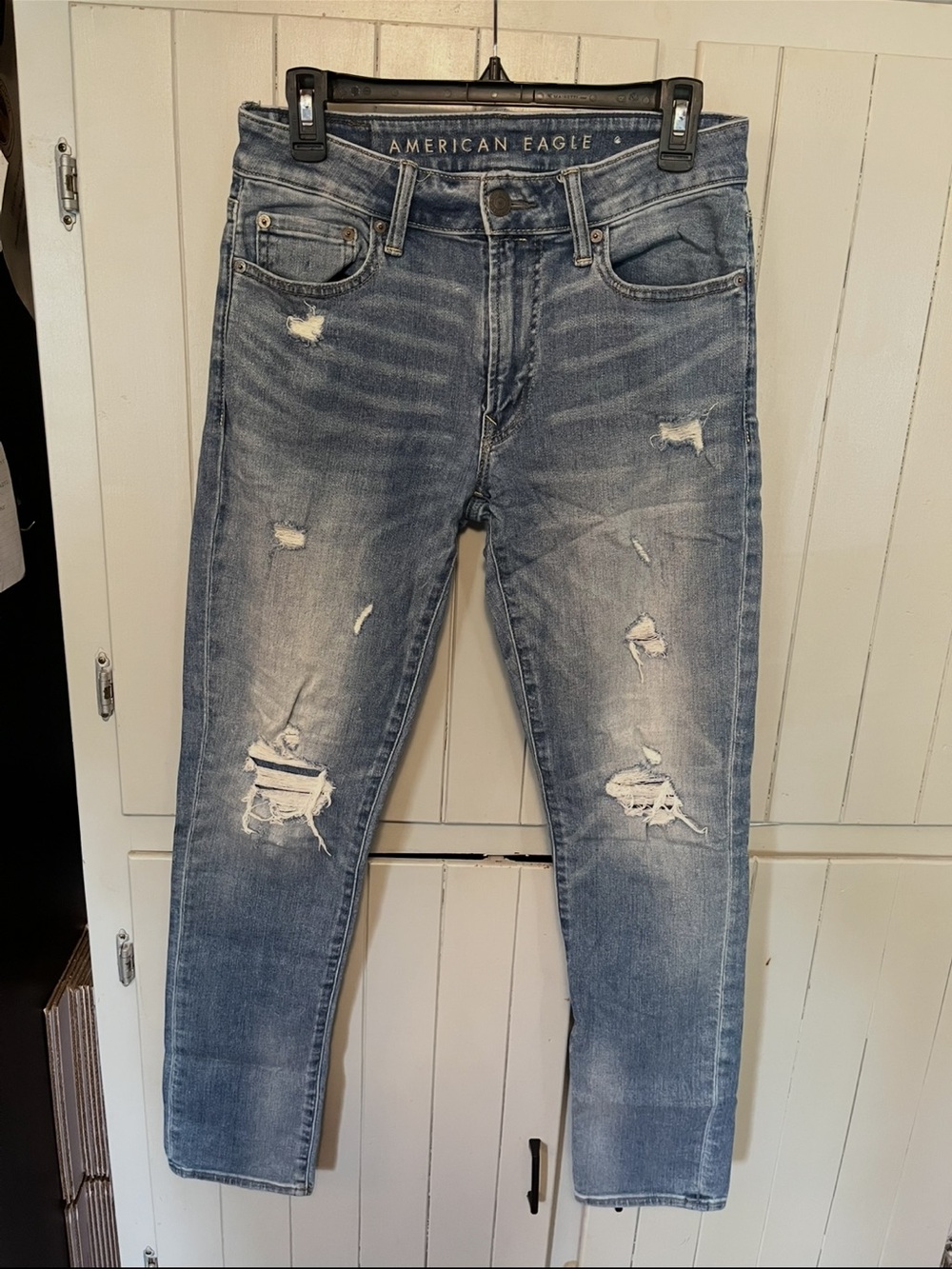 American Eagle Next Level Airflex Light Blue Stretch Slim Jeans Size 30x32